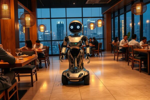 Robot Pelayan Muncul di Restoran Jakarta