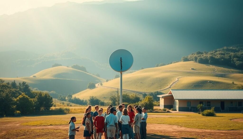 implementasi internet satelit di sekolah