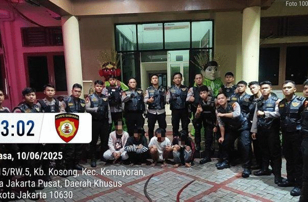 Tawuran di Kemayoran, 4 Remaja Bersenjata Tajam Diamankan Tajam